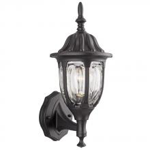  301131 BLK - Outdoor Cast Aluminum Lantern - Black w/ Clear Glass